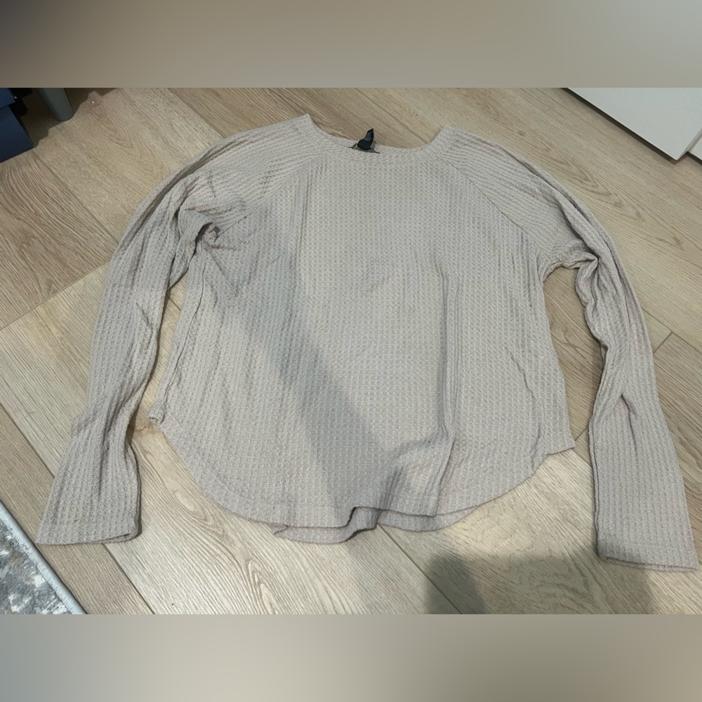 Forever 21 Waffle Knit Long Sleeve Shirt